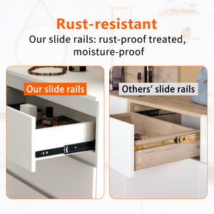 Corrediças de Gaveta de Aço Laminado a Frio de Design Moderno e Alta Resistência YENUO 35mm Montagem Lateral com Rolamento de Esferas para Cozinha, Quarto e Banheiro - Product Image 2