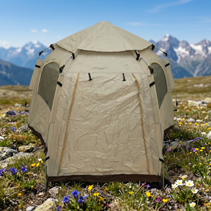 Tente hexagonale automatique imperméable en bâche Oxford robuste pour camping, auvent et bâche de protection - Product Image 6