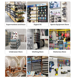 Gridwall Bảng Điều Chỉnh Kim Loại Giá Dễ Dàng Lắp Ráp Kim Loại Hàn Lưới Dây Tấm Giá Cho Siêu Thị - Product Image 4