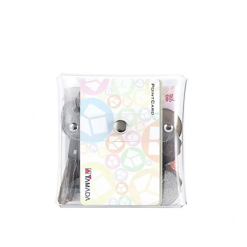 Portapenne in pvc trasparente trasparente portafoglio comic e anime coin color bag pen pouch case custom design mini