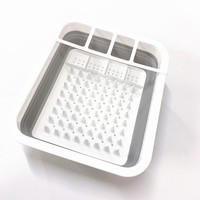 Estante De Secado De Platos pliable organisateur De cuisine évier égouttoir meilleur support de séchage de vaisselle pliable en plastique