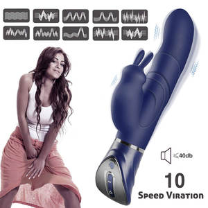 Groothandel Elektrische Konijn Dildo Vibrator Voor Vrouwen Usb Aangedreven Clitoris Massager 10 Frequenties Konijn Vibrator Volwassen Seksspeeltje - Product Image 3