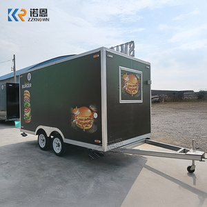 Camion de restauration mobile extérieur conforme aux normes australiennes, remorque à double essieu pour burgers, cuisine mobile avec friteuse, <span class=keywords><strong>plancha</strong></span> et hotte - Product Image 2