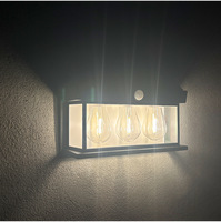 Tungstène LED Ampoule Solaire Mur Ampoule Éclairage Ip65 Étanche Solaire Mur LED Lumière Mini Extérieur Solaire Lumières