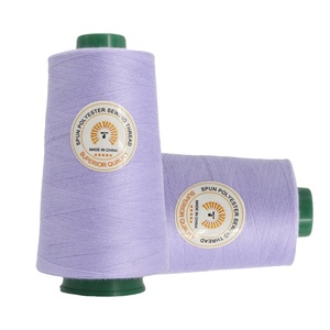 Tex 30 Tex 60 Tex 80 20/2 20/3 40/2 100% algodón punto de cruz bordado crudo Arco Iris Overlock hilo de coser - Product Image 5