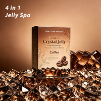 Kit de pédicure spa au café en gelée cristalline en 4 étapes |   OEM ODM Parfum longue durée intense |   Fournitures professionnelles pour salons de manucure et spas