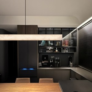 Lámpara Colgante Rectangular Minimalista Moderna de 100cm 120cm, Lámpara LED Blanca para Isla de Cocina o Barra - Product Image 2