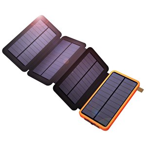 Power Bank Solare Impermeabile Portatile da Fabbrica, <span class=keywords><strong>Ricarica</strong></span> Rapida di Emergenza, Doppia Porta, Pieghevole, 16000mAh per Telefoni Cellulari - Product Image 1