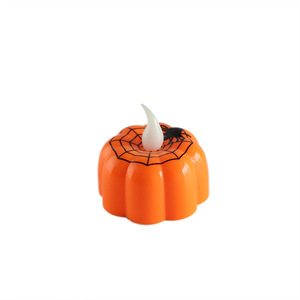Halloween Pumpkin Ghost Trang Trí Không Thơm <span class=keywords><strong>Led</strong></span> Tealight Nến Ấm Hơn Ánh Sáng Rực Lửa <span class=keywords><strong>Led</strong></span> Tea Light Nến Đèn Lồng - Product Image 2