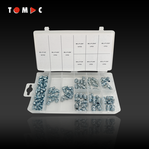 Tomac mỡ núm vú (<span class=keywords><strong>zerk</strong></span> phù hợp) Bộ phân loại, 110 pcs xe tải công cụ - Product Image 1