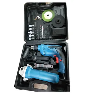Top Ranking 2 In 1 Power Tools Set Quality Impact Drill Set Popular Angle Grinder Set