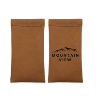 Pochette à lunettes en similicuir personnalisable avec logo gravé au laser, sac de protection souple en cuir PU pour lunettes de soleil et voyage