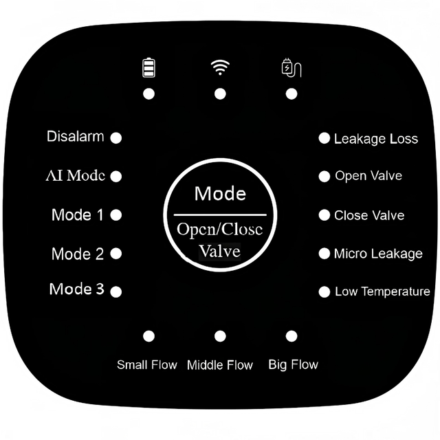 Household Multi-function Remote Control AI WIFI Sensor Water Leakage Detection Device for Indoor/Outdoor Use