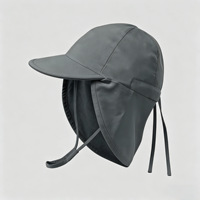 Gorra de Protección Solar para Bebés UPF 50+ con Protección Completa para el Cuello, Gorra con Visera Anti-UV para Niños con Logotipo Personalizado para Actividades al Aire Libre