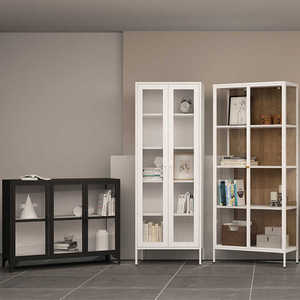Mueble de TV Moderno de Acero TR-L3 para Sala de Estar, Consola Multimedia de Lujo con Puerta de Vidrio - Product Image 5