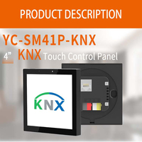 Panneau de commande central intelligent pour maison connectée 4 pouces WiFi RS485 Modbus /KNX Écran tactile mural Contrôleur de scène intelligent Noir/Blanc