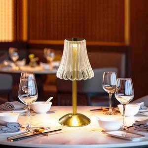 Lampe de table LED portable en cristal rechargeable - Contrôle tactile, 3 températures de couleur, lumière de nuit à intensité variable pour chevet, lecture - Product Image 3