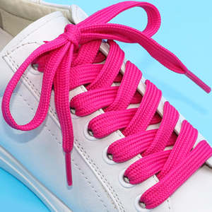 Wegoodzf Chất Lượng Cao Tùy Chỉnh Thể Thao Giản Dị Dây Giày 1Cm Rộng Phẳng Polyester Có Sẵn Nhiều Giày Thể Thao Màu Sắc Bán Cặp - Product Image 2