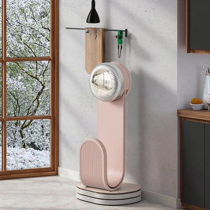 Estante <span class=keywords><strong>de</strong></span> cocina <span class=keywords><strong>de</strong></span> plástico crema moderno montado en la pared con ventosa, tapa giratoria para olla, soporte para tabla <span class=keywords><strong>de</strong></span> cortar y perchas <span class=keywords><strong>de</strong></span> almacenamiento <span class=keywords><strong>de</strong></span> ropa - Product Image 2
