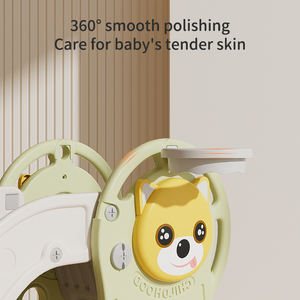 Feelkids Glissade en plastique amusante et sûre <span class=keywords><strong>pour</strong></span> enfants avec motif <span class=keywords><strong>de</strong></span> <span class=keywords><strong>chien</strong></span> mignon <span class=keywords><strong>pour</strong></span> jouer à l'intérieur - Idéal <span class=keywords><strong>pour</strong></span> les tout-petits et les enfants à la maison - Product Image 4