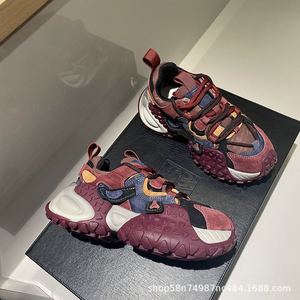 Zapatillas Deportivas de Cuero Genuino para Hombre, con Suela Gruesa, Plataforma, Casuales, con Amortiguación, para Caminar - Product Image 3