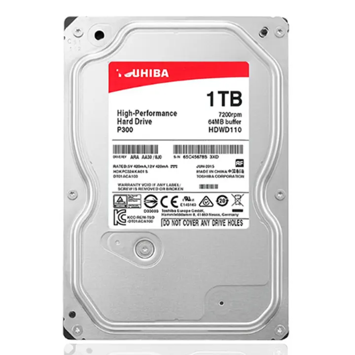 Ban đầu 1TB P300 3.5 "nội bộ Ổ đĩa cứng SATA3 6 Gb/giây 7200rpm 64M Disco Duro cơ khí tân trang lại HDD cho máy tính để bàn