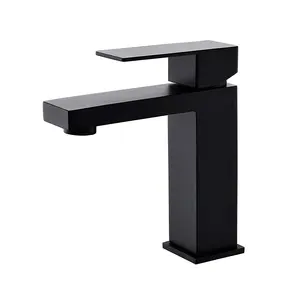 Bathroom Sink Faucet Matte Black Single Handle 304 Stainless Steel Faucet for Bathroom Sink Water Tap Bath room Accessories
