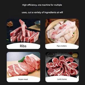 Machine de découpe de viande congelée en acier inoxydable haute efficacité 2026 pour la découpe de steaks, de poulet et de bœuf, équipement d'abattage des os - Product Image 6