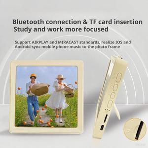 Cadre photo DIY avec haut-parleur Bluetooth sans fil, aimant de réfrigérateur musical, personnalisable, pour le stockage de souvenirs, décoration intérieure - Product Image 3