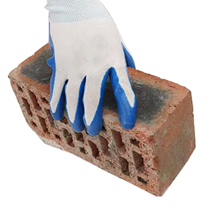 Guantes DE SEGURIDAD acrílicos sumergidos en la palma completa para logística Taller de reparación de automóviles Fábrica Resistente al desgaste Protección laboral Diseño colgante - Product Image 4