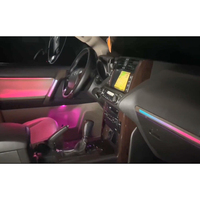 Éclairage d'ambiance 64 couleurs pour Toyota Land Cruiser / Prado 2010-2019, accessoires de mise à niveau de l'éclairage LED intérieur