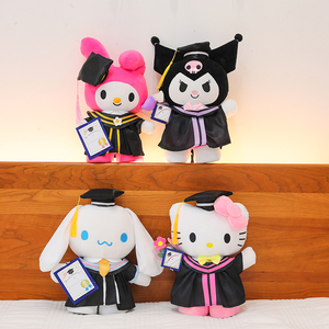 Nuevo Peluche de Cinnamoroll con Birrete de Doctor, <span class=keywords><strong>My</strong></span> Melody, Gato KT, Túnica de Graduación, Regalo de Temporada de Graduación para Exportación - Product Image 3