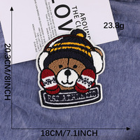 Patch en tissu à broder soi-même, vente en gros, chenille personnalisée, animal, patch thermocollant personnalisé