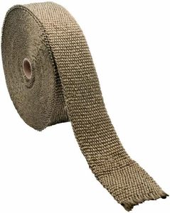 Colector de escape universal de titanio <span class=keywords><strong>para</strong></span> coche y motocicleta, envoltura de calor <span class=keywords><strong>para</strong></span> línea de combustible, cubierta de motor, asiento, mamparo, <span class=keywords><strong>cinta</strong></span> de tubo de Cable - Product Image 1
