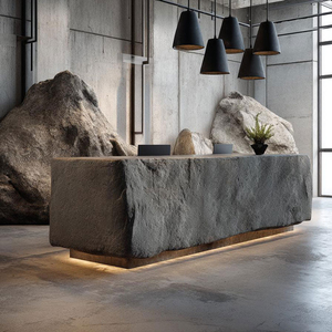 Bancone Reception di Lusso per Spa e Salone di Bellezza, Arredamento per Hotel e Caffè, Bancone di Servizio Personalizzabile - Product Image 1