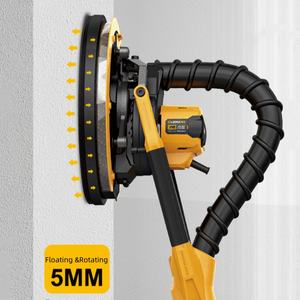 <span class=keywords><strong>Ponceuse</strong></span> vibrante intelligente 220V 215mm à vitesse variable, alimentée par prise, sans poussière, pour polissage de surfaces et mastic, angle 360°, pour <span class=keywords><strong>béton</strong></span> sec - Product Image 3