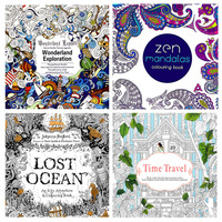 Livre de coloriage Secret Garden format mini, version adulte, pour la décompression, avec mandalas à dessiner et à remplir, cadeau multicolore