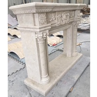 Cheminée en marbre PAIA STONE, insert moderne pour hôtel, avec télécommande, pierre personnalisée, beige antique