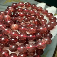 Meihan Natural Madagascar Top cassis noir sable doré Quartz fraise perles rondes lisses pour la fabrication de bijoux design DIY
