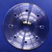 Lentille Fresnel en verre borosilicate trempé de haute qualité OEM, petit diamètre 50-130 mm, pour lampe de studio, éclairage de scène LED