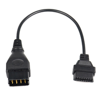 Adaptateur 12 broches vers 16 broches pour Renault, adaptateur de connecteur OBDII OBD 2 12 broches, câble d'extension de diagnostic OBD2 pour Renault