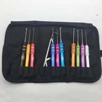 Honest Juego de Herramientas de Cerrajería 12 en 1 para Práctica y Extracción de Llaves, Kit de Ganzúas