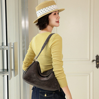 Sacs à bandoulière en cuir véritable style décontracté coréen pour femmes, avec sangles réglables, idéaux pour les trajets quotidiens, les voyages et le shopping – Vente en gros