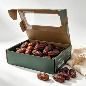 Cajas <span class=keywords><strong>de</strong></span> Cartón Corrugado Personalizadas al por Mayor con Ventana Abatible, Cajas <span class=keywords><strong>de</strong></span> Cartón Corrugado para Empacar <span class=keywords><strong>Frutas</strong></span> como Dátiles - Product Image 1