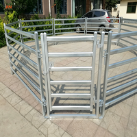 Panneaux de clôture portables en métal robustes pour le bétail, les moutons, les chèvres, les chevaux, les exploitations agricoles, les cours et l'élevage des animaux