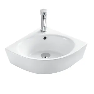 ARROW Brand OEM Factory Supplier Bathroom Art Basin Ceramic Corner Triangle Bathroom Corner Sink