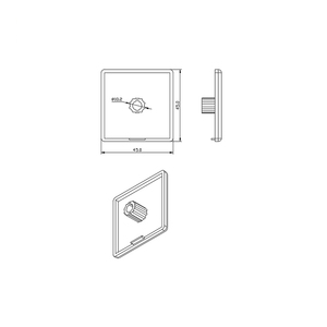 Fabricante de China 4004 <span class=keywords><strong>45</strong></span>*45mm cubierta de nailon en negro para perfil industrial de la serie <span class=keywords><strong>45</strong></span> para Perfil de extrusión de aluminio para <span class=keywords><strong>45</strong></span> - Product Image 3