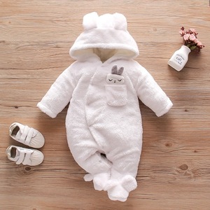 Ropa de Bebé Unisex, Mameluco de Manga Larga con Capucha, Cómodo y Suave, para Recién Nacidos, Invierno, Cálido, 100% Algodón, 0-12 Meses - Product Image 3