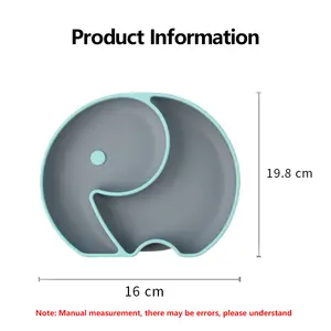 Özelleştirilmiş yeni bebek besleme sofra seti LFGB standart bebek silikon plaka gıda sınıfı silikon plaka