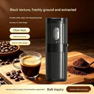 Moulin à café portable tout-en-un <span class=keywords><strong>avec</strong></span> mini-système de broyage automatique et tasse de voyage <span class=keywords><strong>isotherme</strong></span> pour une utilisation domestique et la préparation manuelle du café - Product Image 3